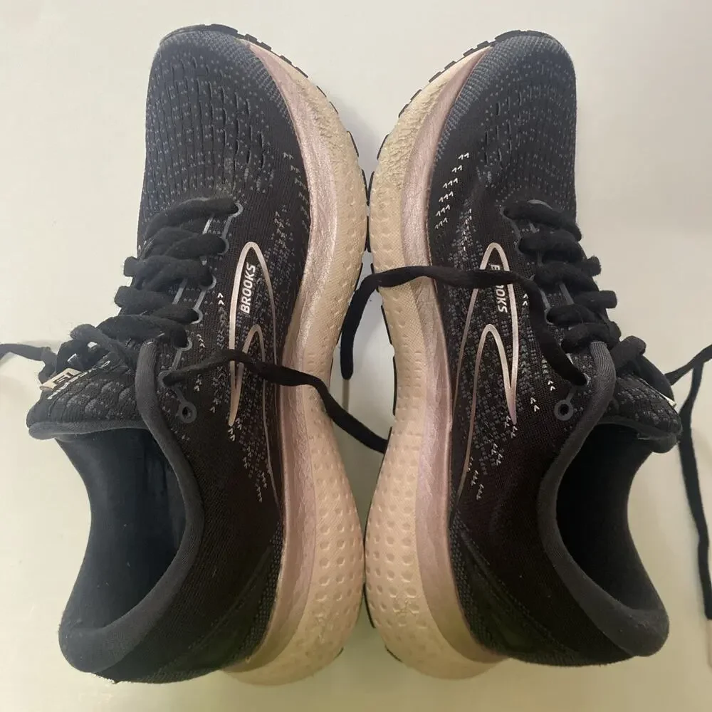Brooks Glycerin 19 Women’s Running Shoes Black Pink Size 6B Athletic Sneakers